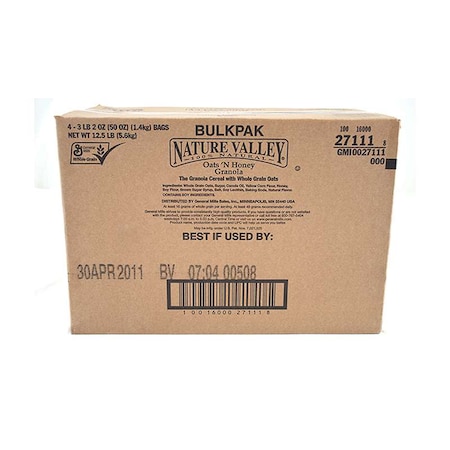 Nature Valley Nature Valley Oats 'N Honey Granola Cereal 50 oz., PK4 16000-27111